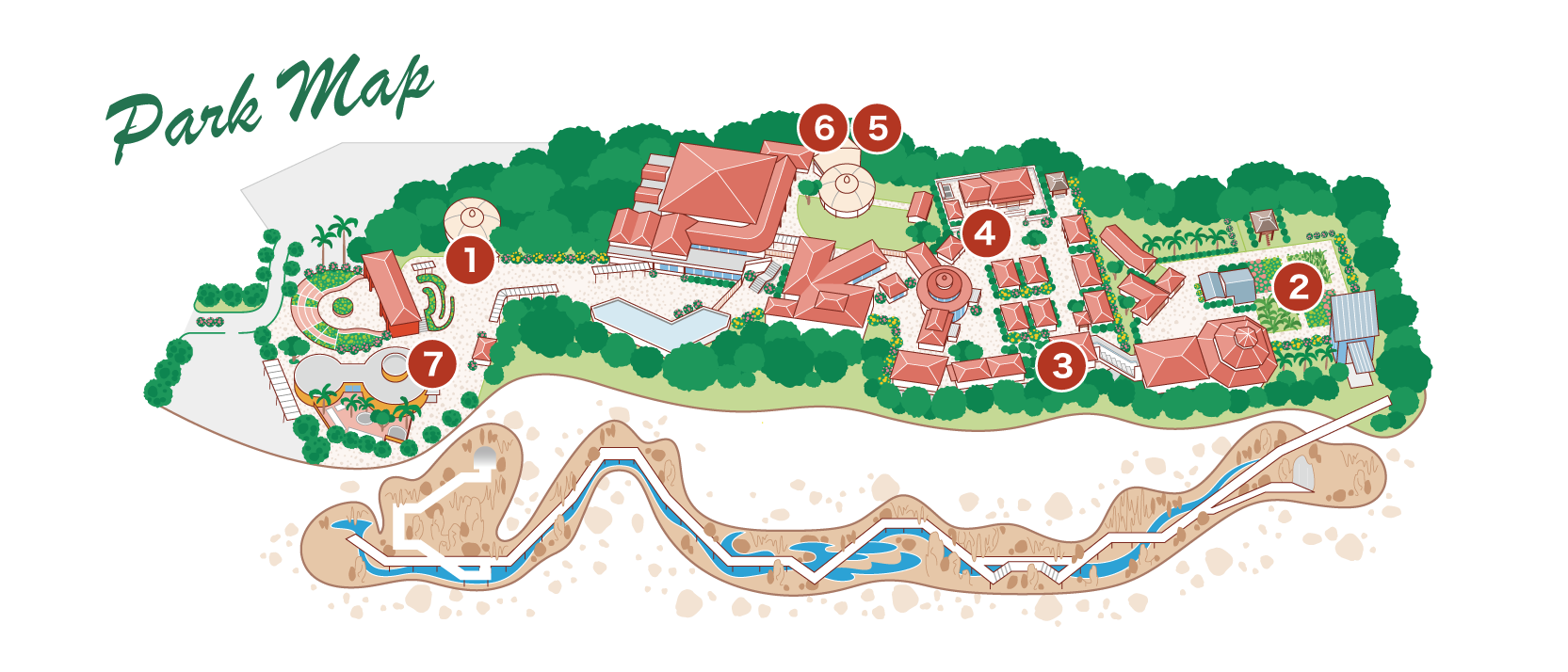 冲绳世界园内地图